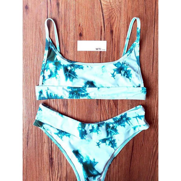 Sexy Print Swimwear Swimsuit Bikini Set