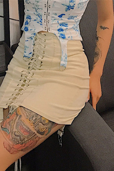 High Waist Womens Bandage Package Hip Skirt
