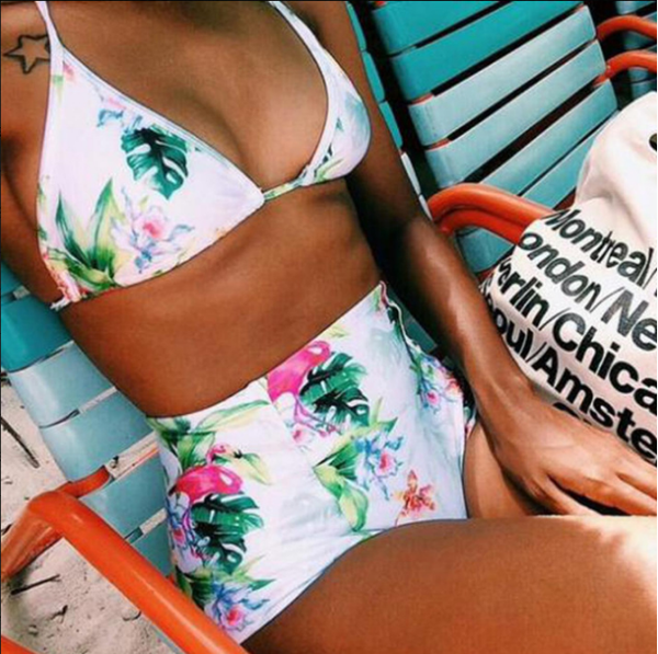 PRINTED SLING PACKAGE HIP BIKINI