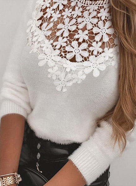 Long Sleeve Knitted Sweater Top