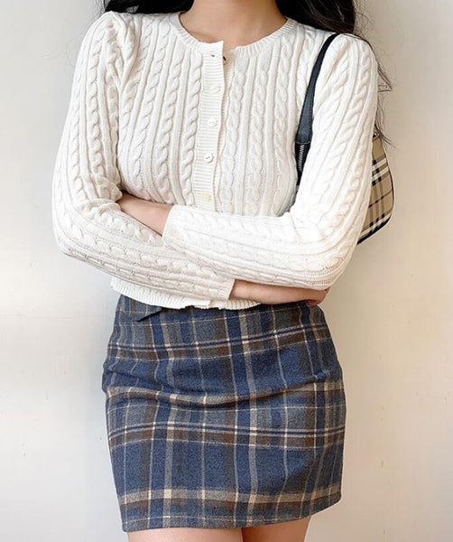Cardigan Long Sleeve Knitting Sweater Top
