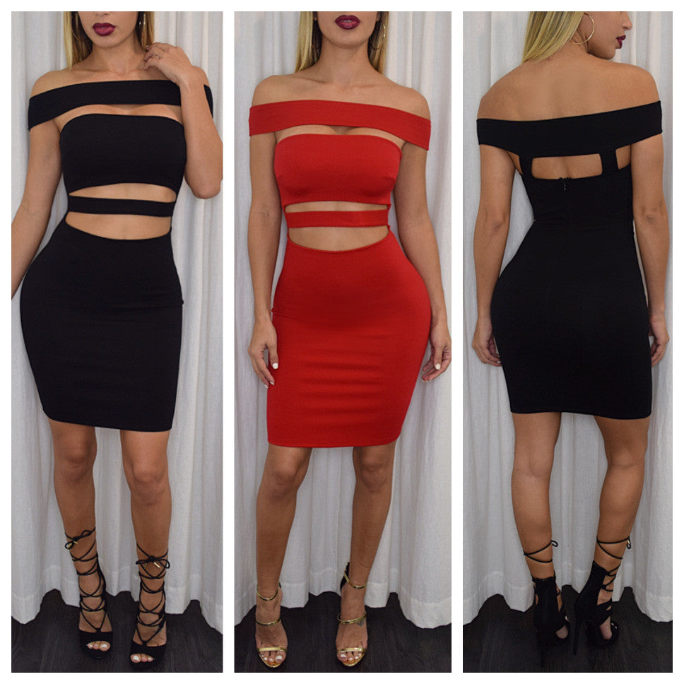Sexy Package Hip Sleeveless Dress Whaonck