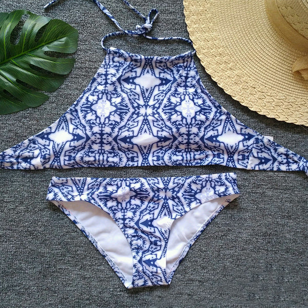 Sexy Fashion Print Bikini Set Swimsuit Swimwear