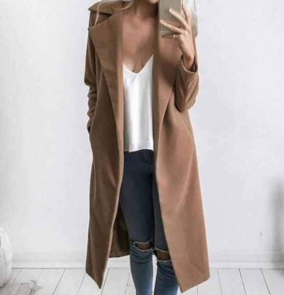 Fashion Women Long-Sleeved Cardigan Jacket Coat – whaonck