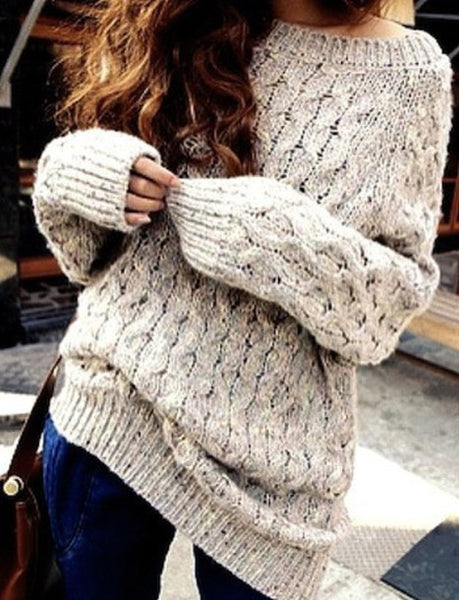 RETRO LOOSE LONG-SLEEVED SWEATERS