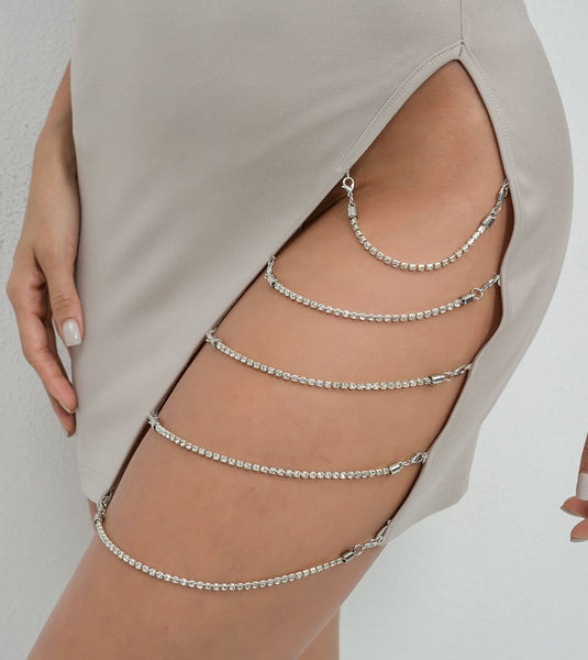 Backless Sexy Women's Hollow Slit Package Hip Slip Dress