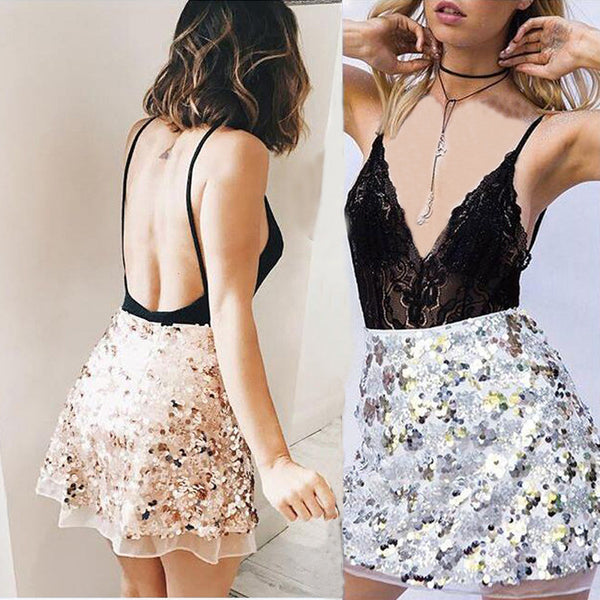 Sexy Women's Sequins Skirt