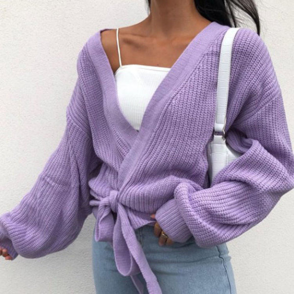 Loose Cardigan Knit Sweater