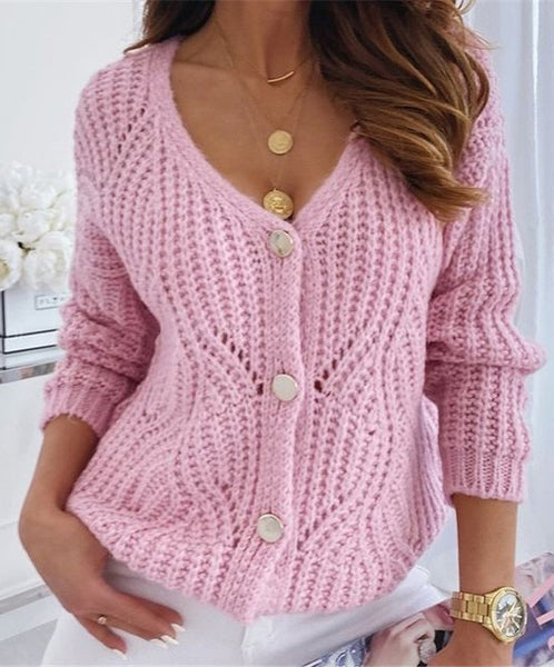 Cardigan Hollow Crochet Sweater