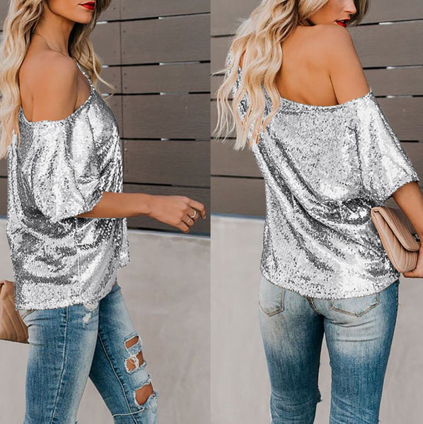 Women Short Sleeved Solid Color Casual T-shirt Top