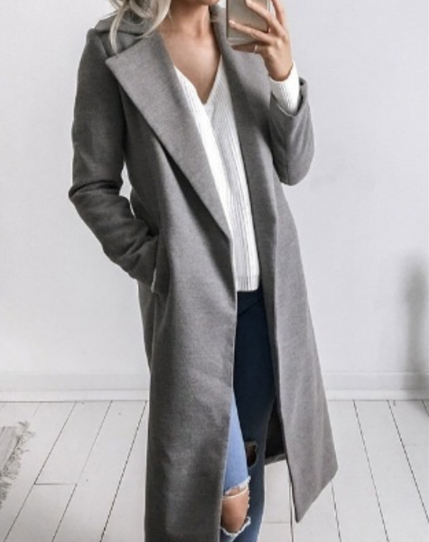 Fashion Women Long-Sleeved Cardigan Jacket Coat