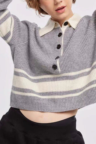 Fashion Loose Knit Long Sleeve Sweater Top