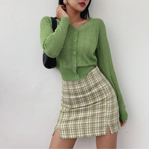 Girl Style Split Mini Shorts Skirt