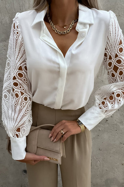 Women Solid Color Cardigan Long Sleeve  Shirt