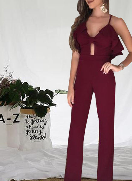 Sling Backless Sleeveless Sexy Womens Jumpsuit