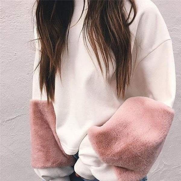 Winter Women's Fashion Hot Sale Long Sleeve Stylish Round-neck Sweater