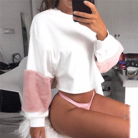 Winter Women's Fashion Hot Sale Long Sleeve Stylish Round-neck Sweater